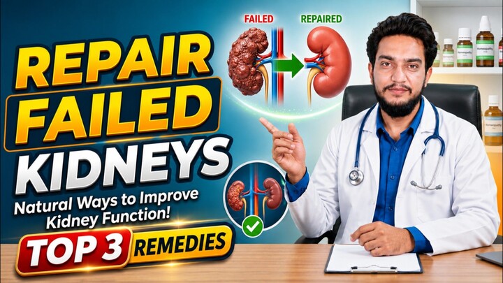 How to Improve Kidney Function Naturally | Top 3 Homeopathic Remedies