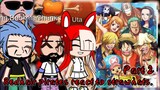 (part 2) Redhair pirates and Uta react to Luffy and straw hats •One Piece• ||GACHA CLUB||