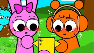 Oren 和 Pinki 发现了他们的尴尬关系？！- 第二部分 - Sprunki Incredibox