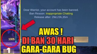 KABAR BURUK ! PAKE BUG KODE BISA DI BAN 30 HARI !! MOONTON SUDAH TAU RENCANA KITA