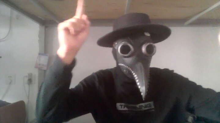 When you realize that a kazoo fits neatly into a plague doctor's mask