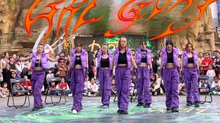 Wisteria Ninja airborne in Nanjing! XG - GRL GVNG's first purple down jacket for singing and dancing