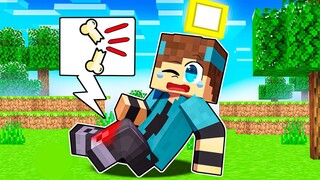 GOTEN QUEBROU a PERNA no MINECRAFT!