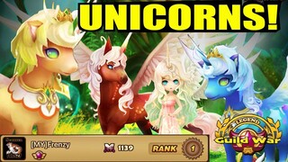 Unicorn META Teams in a Legend Guild War!! XD - Summoners War