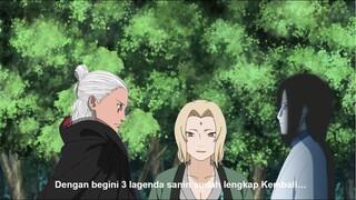 Berkumpulnya kembali 3 lagenda Sanin di era Boruto, para sanin akan ikut pada perang shinobi ke 5