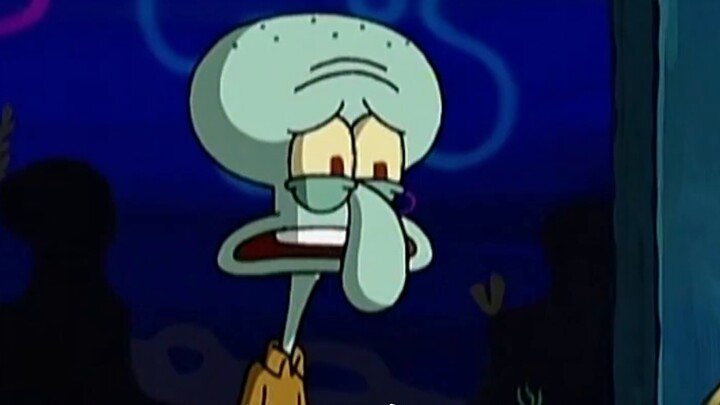 [Squidward] "Grant me to go on stage again to commemorate the loss of youth."