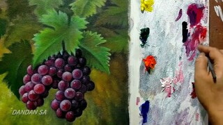 CARA MENGGAMBAR - MELUKIS BUAH ANGGUR / HOW TO DRAW GRAPES BY DANDAN SA, TUTORIAL 40