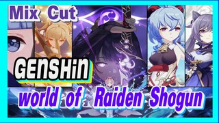 [Genshin  Mix Cut]  Take you to the world of  Raiden Shogun