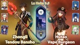 Zhongli Tendou Bansho & Hutao Vape Burgeon | La Hoàn Thâm Cảnh Tầng 12 | Genshin Impact 3.5