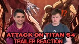 WATCHING ANIME FOR THE FIRST TIME! Attack On Titan S4 - Trailer REACTION!