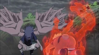 Naruto Loses Control on Sasuke and Fights Him with Nine Tails Power