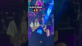 Lisa and Jennie Live rap part | their presence on stage 🔥😅 #lisa #jennie #blackpink