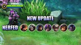 NEW UPDATE - META NERF, NEW BUSH, ITEM CHANGES - MOBILE LEGENDS PATCH 1.5.54