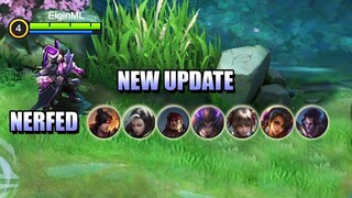 NEW UPDATE - META NERF, NEW BUSH, ITEM CHANGES - MOBILE LEGENDS PATCH 1.5.54