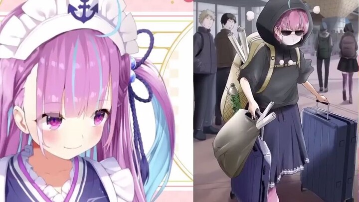 Akuya was so amused by the illustration of herself infiltrating an anime convention in a disguise th