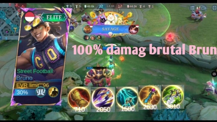Bruno damag brutal ultinya sampe maniac🔥