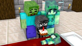 Monster School: Best Brother Wither Black in Zombie Family - Sad Story - Minecraft Animation