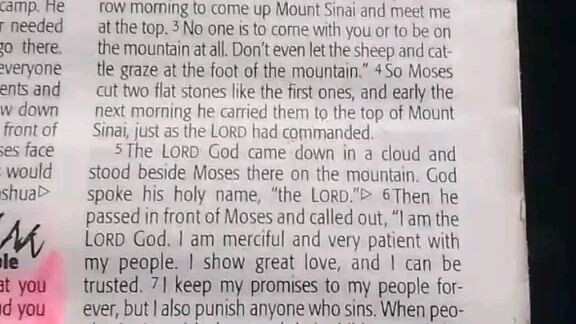 Daily Verse.                  Exodus 34:5-9.