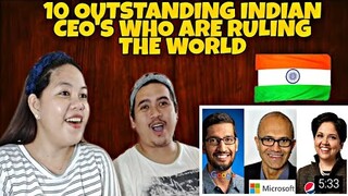 10 OUTSTANDING INDIAN CEO's WHO ARE RULING THE WORLD | Filipino Couple React