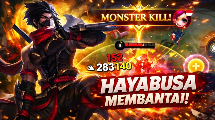 hayabusa  membantai musuh tanpa ampun