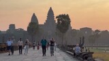 Beautiful Angkor Wat Sunrise with foggy | ចាំស្នេហ៏ ច្រៀងដោយលោក ម៉ុល កាម៉ាច
