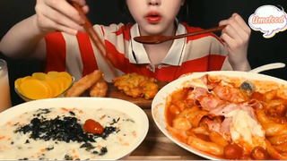 Bánh gạo Yupdduk đầy ắp phô mai, miến xúc xích và cháo trứng phần 3 #anngonmoingay