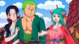 Zoro's girlfriend at the end of One Piece! Robin confesses to Zoro that he loves him - One Piece
