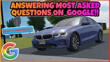 ANSWERING MOST ASKED QUESTIONS ON GOOGLE!! || Greenville ROBLOX
