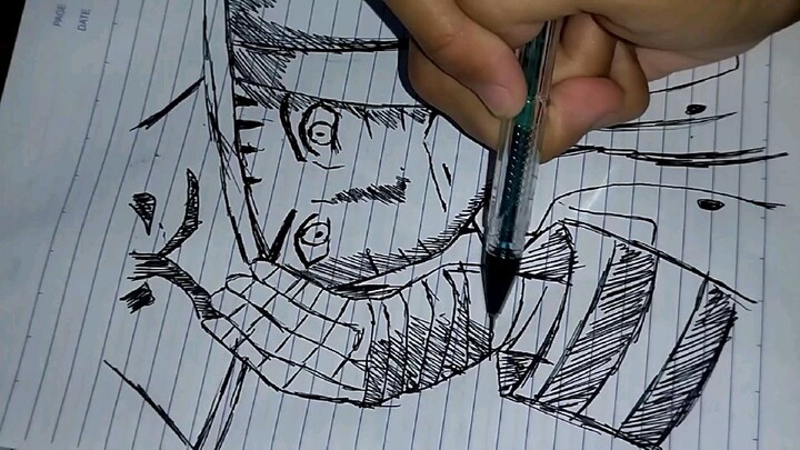 Fast draw Naruto Hokage