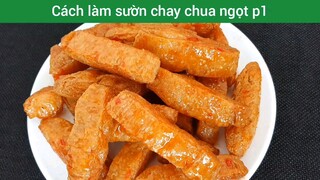 Cách làm sườn chay chua ngọt p1