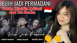BUIH JADI PERMADANI - EXIST | COVER | VALDY NYONK, ZINIDIN ZIDAN, ADLANI RAMBE DAN TRI SUAKA I REACT