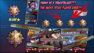 SAVAGE + MANIAC??? | FANNY VS 5 TRASHTALKERS | THEY PICKED COUNTER HERO | MLBB | TERRY GAMING