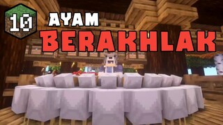 AYAM INI SANGAT BERAKHLAK DI ONE BLOCK KU | MINECRAFT ONE BLOCK SURVIVAL INDONESIA | #10