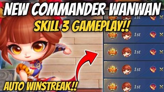 BEST STRATEGY TO PLAY WANWAN SKILL 3 !! NEWEST COMMANDER !! MAGIC CHESS MOBILE LEGENDS