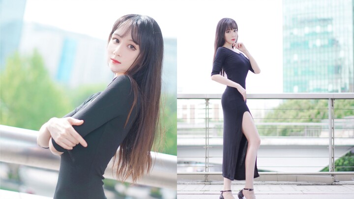 [Mai] Long-legged sister's pure black temptation♥ Coming of age ceremony [vertical version]