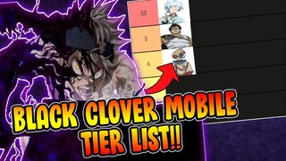 TIER LIST BLACK CLOVER MOBILE CLOSED BETA! SAIBA OS PERSONAGENS MAIS FORTES DO JOGO