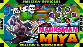 MANIAC KILL using DEADLY META & SCARY Build by "MARKSMAN MIYA"! 4-MAN single Kill #miyagameplay