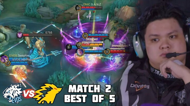 MOMENT EVOS MEMBALIKKAN KEADAAN!! YSS ALBERT MARAH BESAR!! EVOS VS ONIC MATCH 2