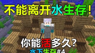 不能离开水该如何生存？离开水就掉血！我的世界水下生存#4