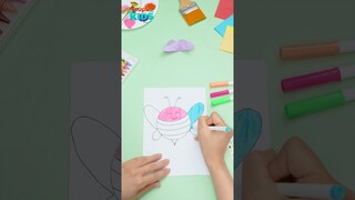 VẼ CHÚ ONG ĐƠN GIẢN QUÁ LÀ DỄ THƯƠNG 🐝 | Bút Chì Màu Ma Thuật | POPS Kids