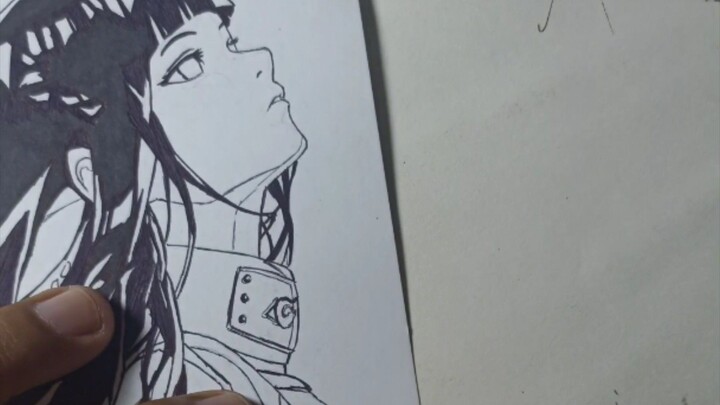 drawing Hinata dari Naruto