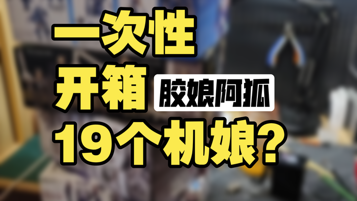 【胶娘阿狐】一次性开箱19个机娘？