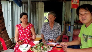 Sáng Sớm Đi Xin Cây Chuối Về Trộn Gỏi Vịt Nấu Một Nồi Cháo Ăn Đã Thiệt