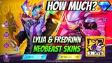 LYLIA & FREDRINN NEW SKINS COST!💎 NEO BEASTS EVENT TUTORIAL✏️