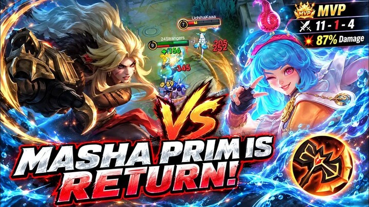 REVAMPED MASHA BEST BUILD IS THE NEW EXP LANER DESTROYER!