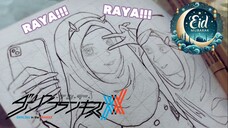 KETIPAK KETIPUNG RAYA!! Drawing ZERO TWO & ICHIGO - Darling in the Franxx // #FAMTHR