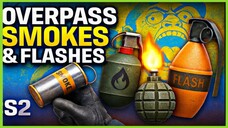 Overpass ALL Smokes, Flashes & Molotovs You MUST Know! | Counter Strike 2