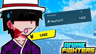 meu PRIMEIRO 1 ZILHÃO no ANIME FIGHTERS !!