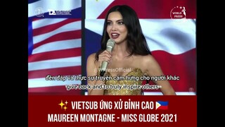 Maureen Montagne - Miss Globe 2021 Winning Answer and Crowning Moment - Vietsub ứng xử Hoa Hậu