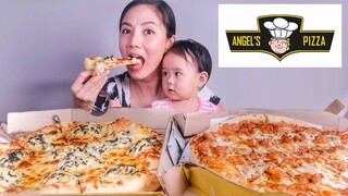 ANGEL'S PIZZA | Creamy Spinach Dip & Buffalo Chicken Pizza